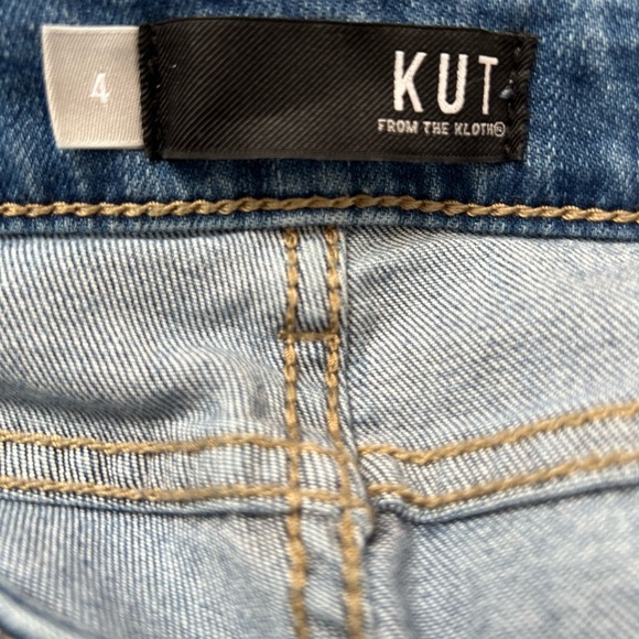 Kut Women's Blue Distressed Jeans - Picture 4 of 10